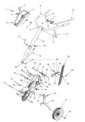 Part Location Diagram of 647-0042 MTD Adjustment Crank